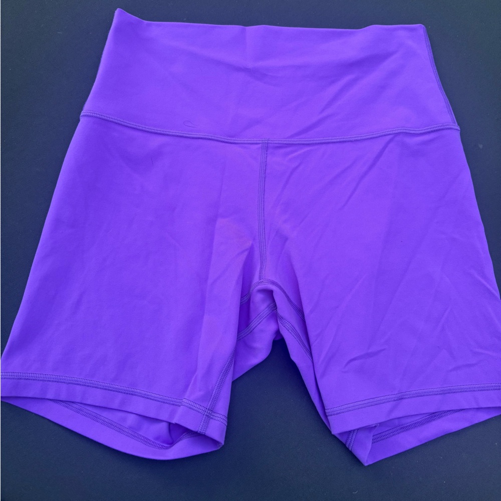 Lululemon Align 6in  Vibrant Purple Bike Shorts 8